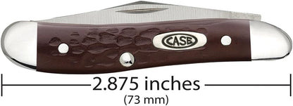 Case XX WR Pocket Knife Amber Bone Peanut Item #045 - (6220 SS) - Length Closed: 2 7/8 Inches
