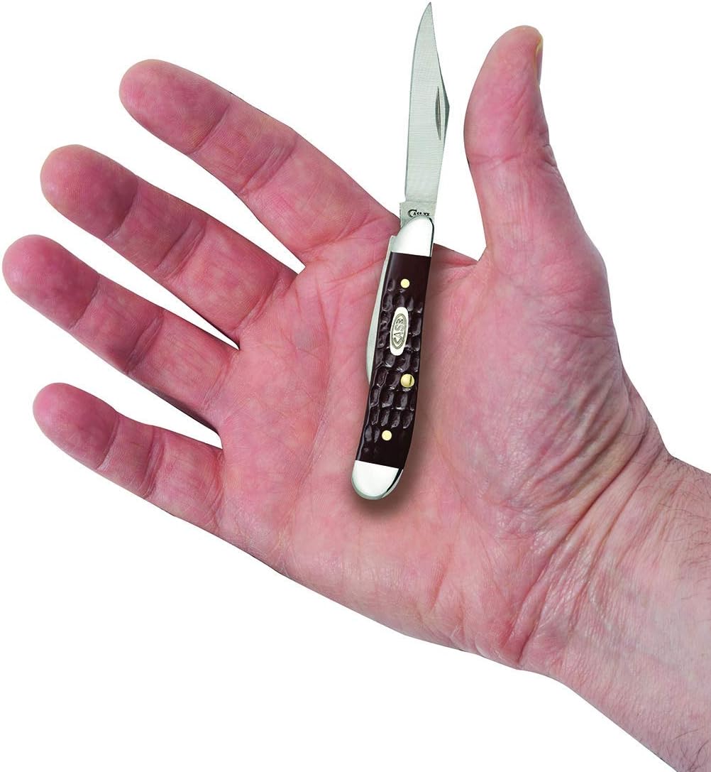 Case XX WR Pocket Knife Amber Bone Peanut Item #045 - (6220 SS) - Length Closed: 2 7/8 Inches