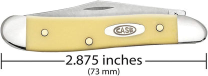 Case XX WR Pocket Knife Amber Bone Peanut Item #045 - (6220 SS) - Length Closed: 2 7/8 Inches