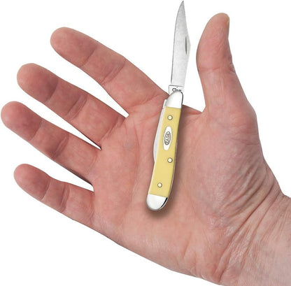 Case XX WR Pocket Knife Amber Bone Peanut Item #045 - (6220 SS) - Length Closed: 2 7/8 Inches