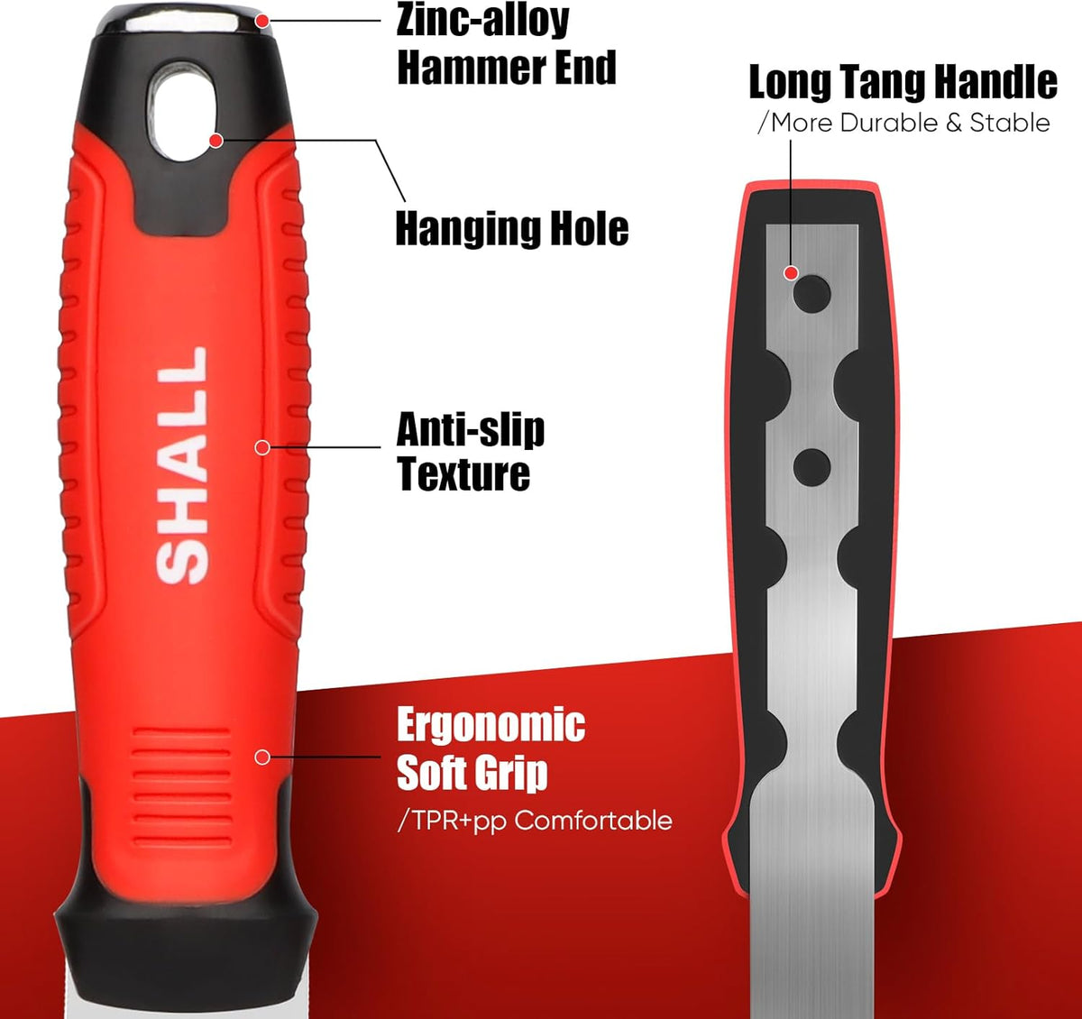 Insulation Knife, 11" Stainless Steel Blade Insulation Cutter, Dual-sided Serrated Sharp Duct Cutting Tool with Sheath for Heat Material Foam/Rockwool/Styrofoam - Sod Cutter Garden Knife