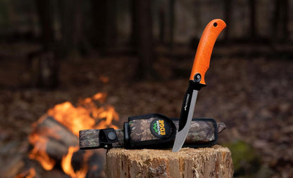 RazorMax - Replaceable Fixed Blade Hunting Knife with 3.5" Drop-Point, 5" Boning/Fillet Blades, Belt Sheath and Detachable Blade Carrier (Black, 6 Blades)