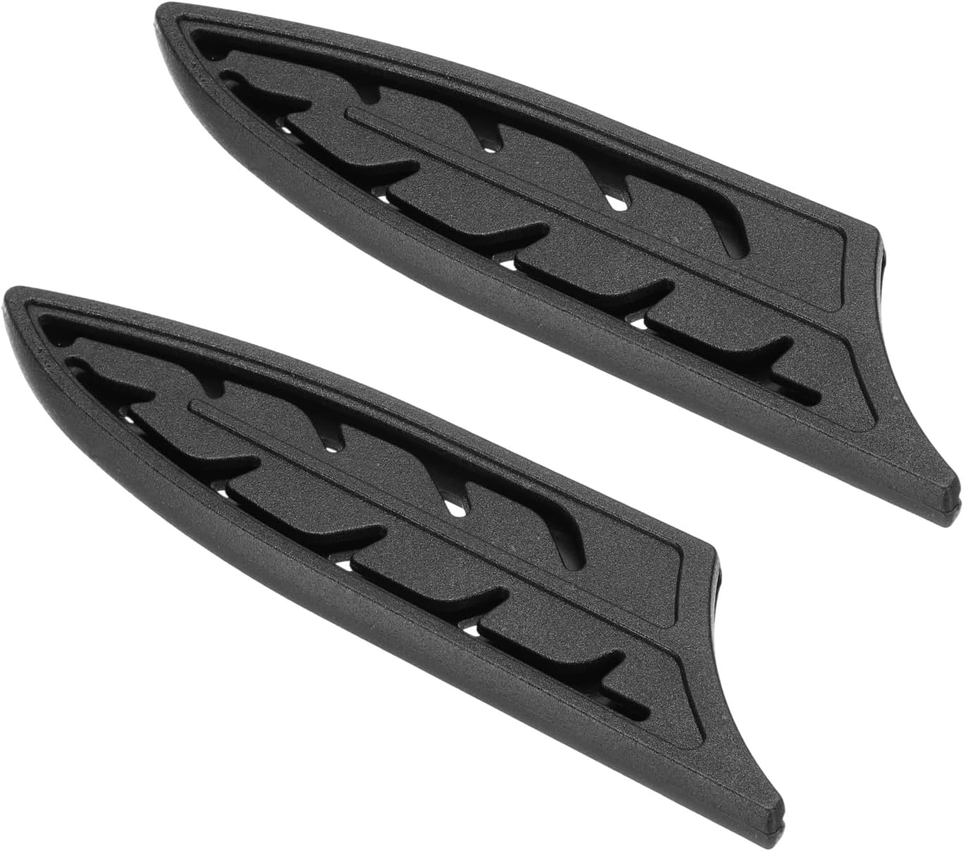 ABS Safety Knife Cover Sleeves for 5" Ceramic Knives, Universal Chopping Edge Guard Blade Protector Sheath for Kitchen Bar, Black, 12.8cm L, Pack of 2