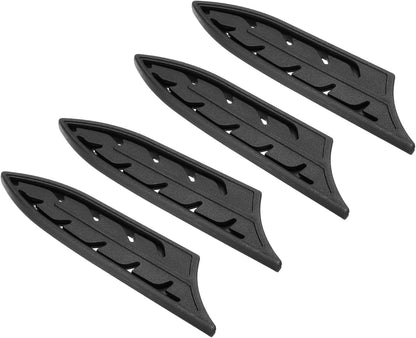 ABS Safety Knife Cover Sleeves for 5" Ceramic Knives, Universal Chopping Edge Guard Blade Protector Sheath for Kitchen Bar, Black, 12.8cm L, Pack of 2