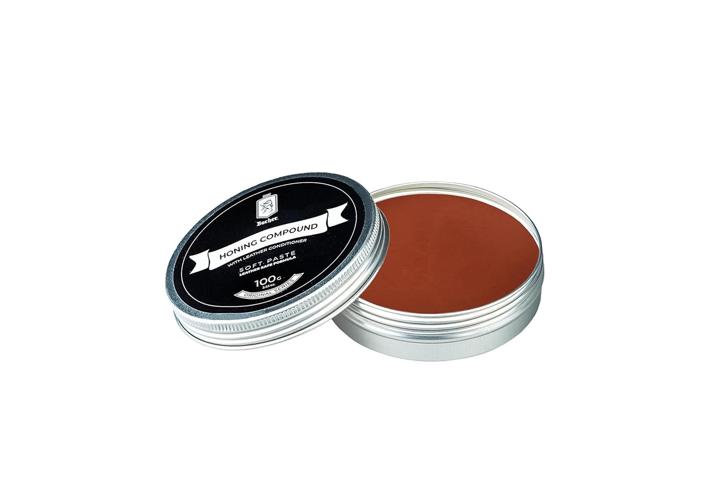 Polishing Compound - Medium Red Stropping Compound - Leather Strop Sharpening Buffing Compound with applicator – 100g (3.53 Oz)