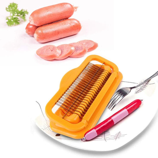 Anti-Corrosion Hot Dog Slicer - Safe and Healthy Ham Slicer, Delicious Cut Sausage Dish Making, Various Kitchen Needs