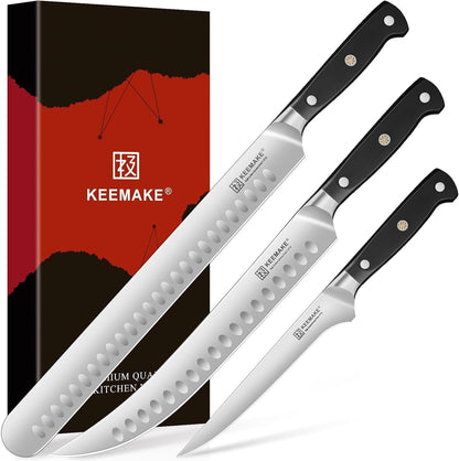 Carving Knife Set, Brisket Slicing Knife & Boning Knife For Meat
