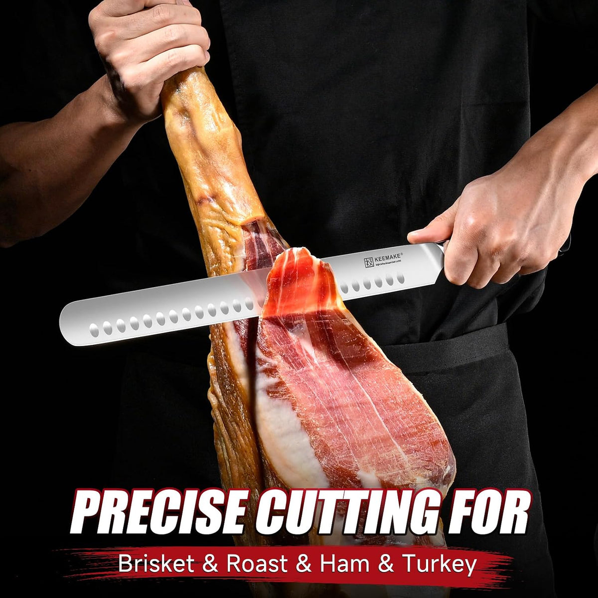 Carving Knife Set, Brisket Slicing Knife & Boning Knife For Meat