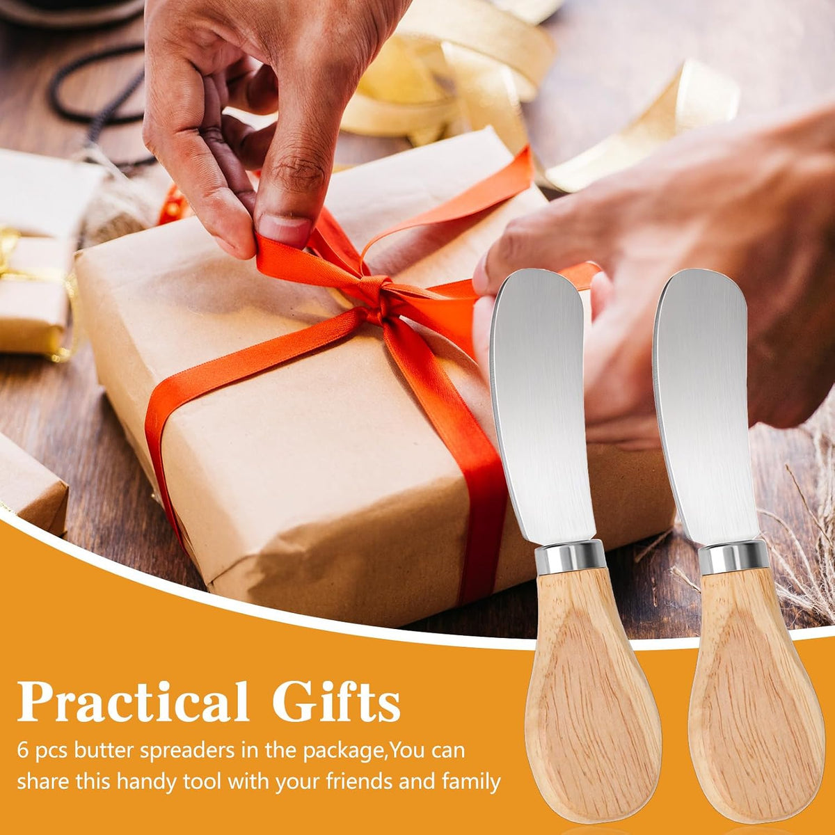 2PCS Butter Knife Spreader 4.8In Cheese Spreader Knives