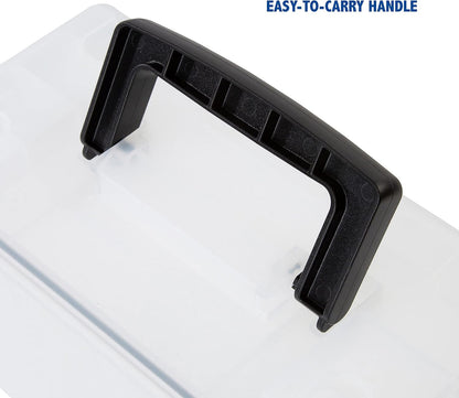 Ammo Box Made in USA, Stackable Lockable Ammo Storage Box, Black | Lockable Storage Box, Water and Dust Resistant Dry Box, Secures Hunting Gear, Gun Accessories, Supplies, and Bullets