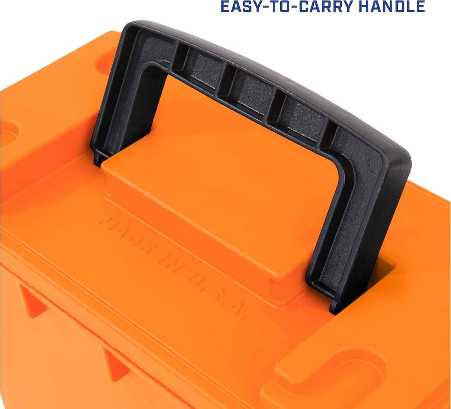 Ammo Box Made in USA, Stackable Lockable Ammo Storage Box, Black | Lockable Storage Box, Water and Dust Resistant Dry Box, Secures Hunting Gear, Gun Accessories, Supplies, and Bullets