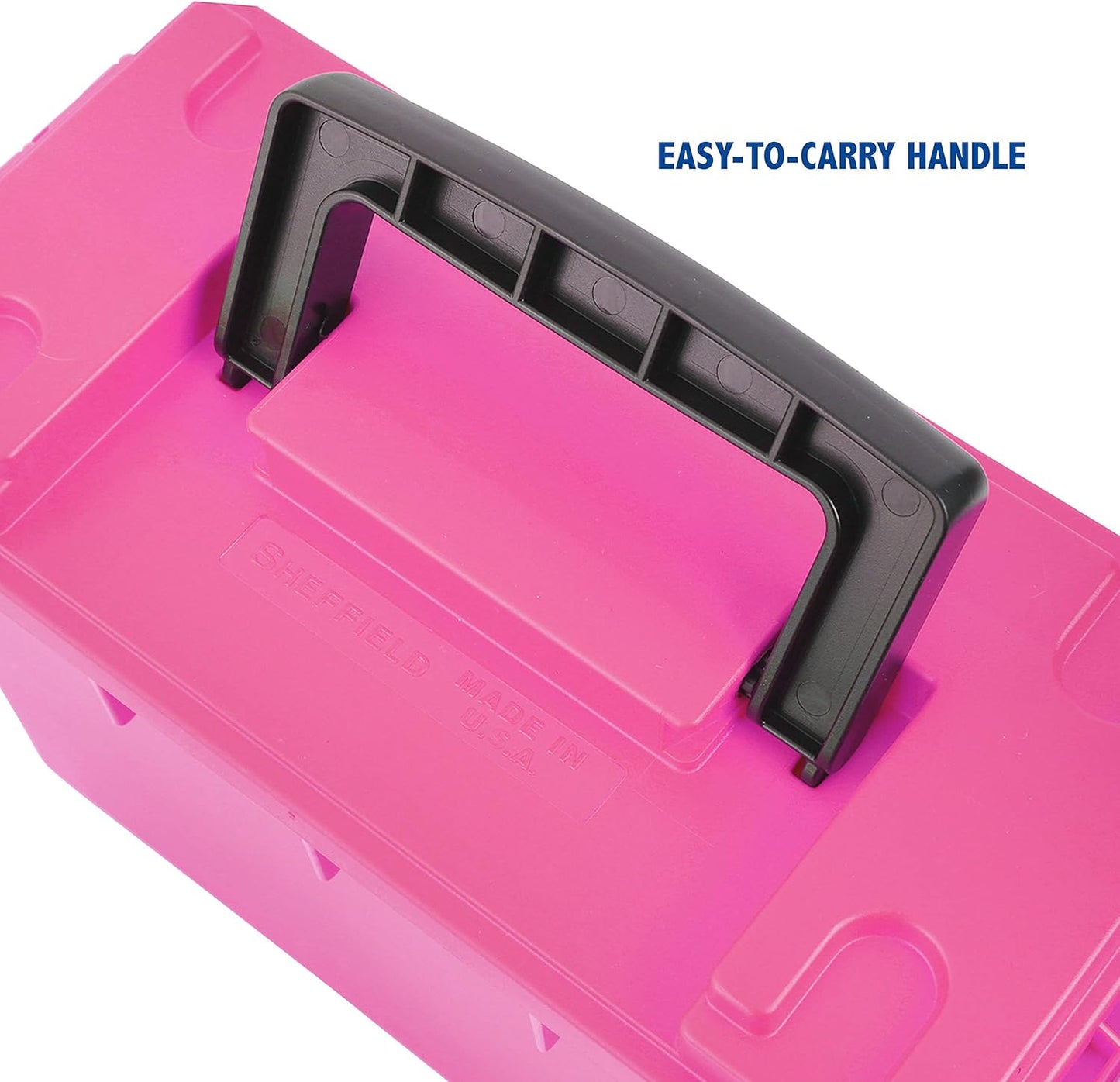 Ammo Box Made in USA, Stackable Lockable Ammo Storage Box, Black | Lockable Storage Box, Water and Dust Resistant Dry Box, Secures Hunting Gear, Gun Accessories, Supplies, and Bullets