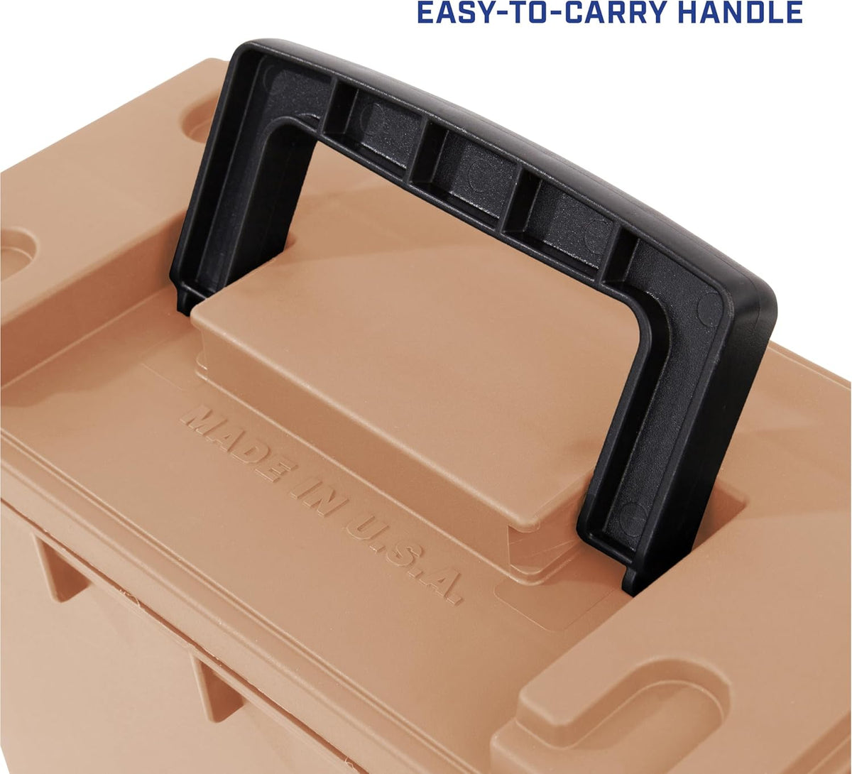 Ammo Box Made in USA, Stackable Lockable Ammo Storage Box, Black | Lockable Storage Box, Water and Dust Resistant Dry Box, Secures Hunting Gear, Gun Accessories, Supplies, and Bullets