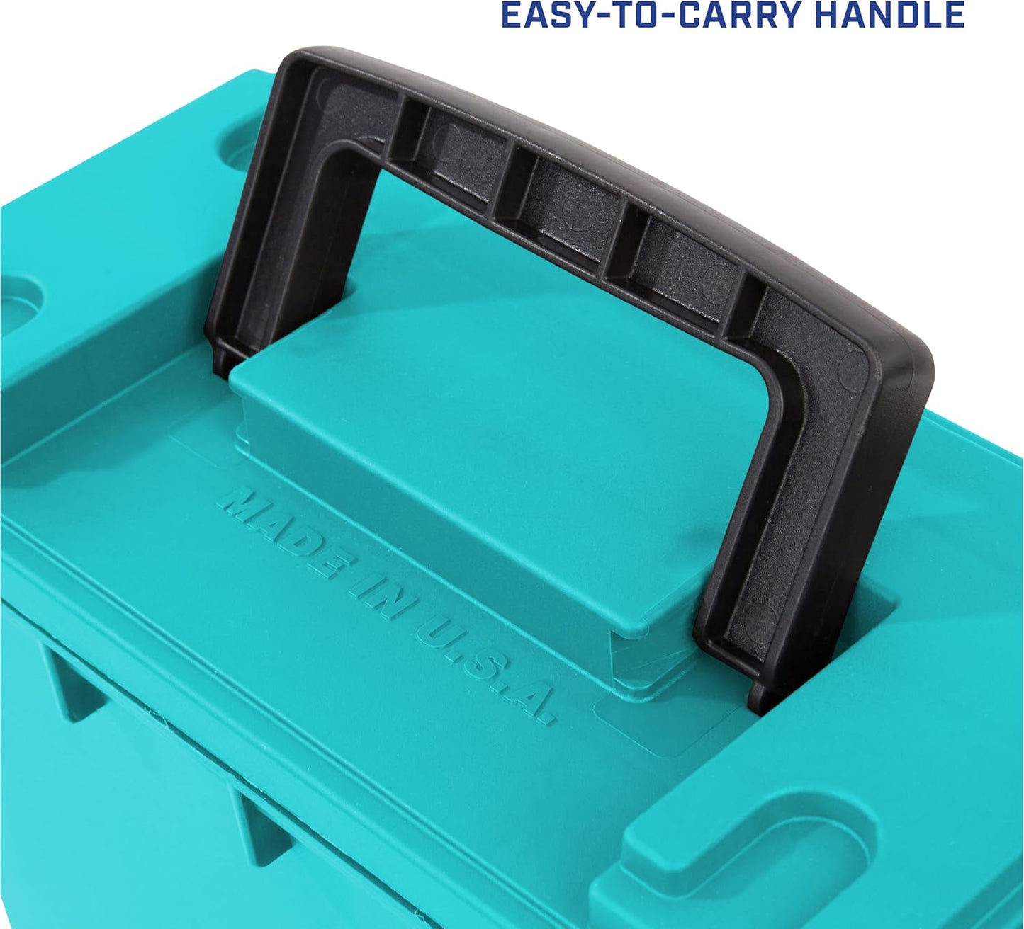 Ammo Box Made in USA, Stackable Lockable Ammo Storage Box, Black | Lockable Storage Box, Water and Dust Resistant Dry Box, Secures Hunting Gear, Gun Accessories, Supplies, and Bullets