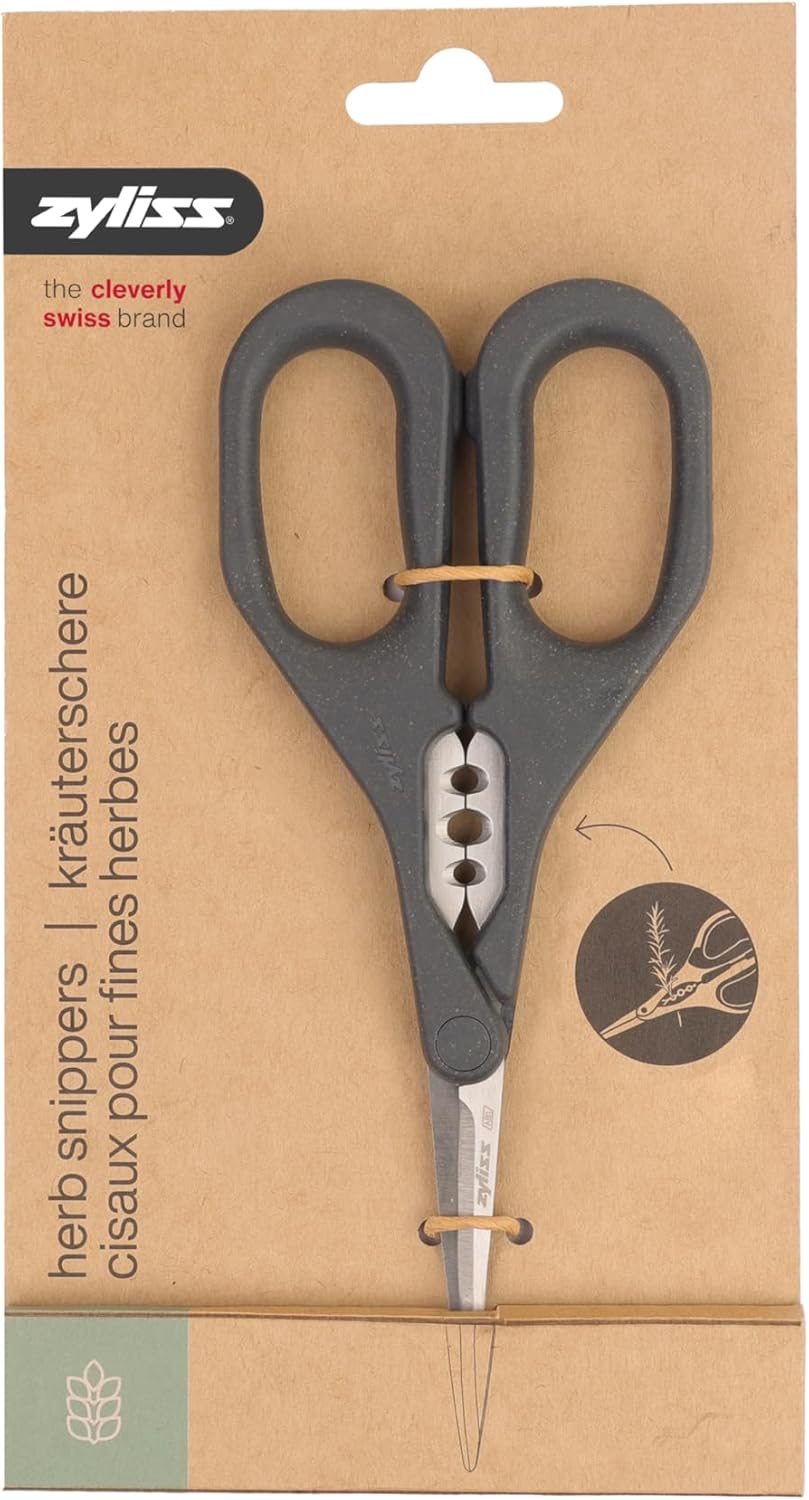 Household Scissors – Multi-Purpose Stainless Steel Kitchen & Home Shears with Built-in Box Cutter – Wheat Straw Handle, Dishwasher Safe, Everyday Cutting Tool, 5-Year Guarantee