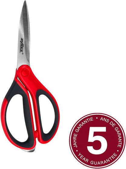 Household Scissors – Multi-Purpose Stainless Steel Kitchen & Home Shears with Built-in Box Cutter – Wheat Straw Handle, Dishwasher Safe, Everyday Cutting Tool, 5-Year Guarantee