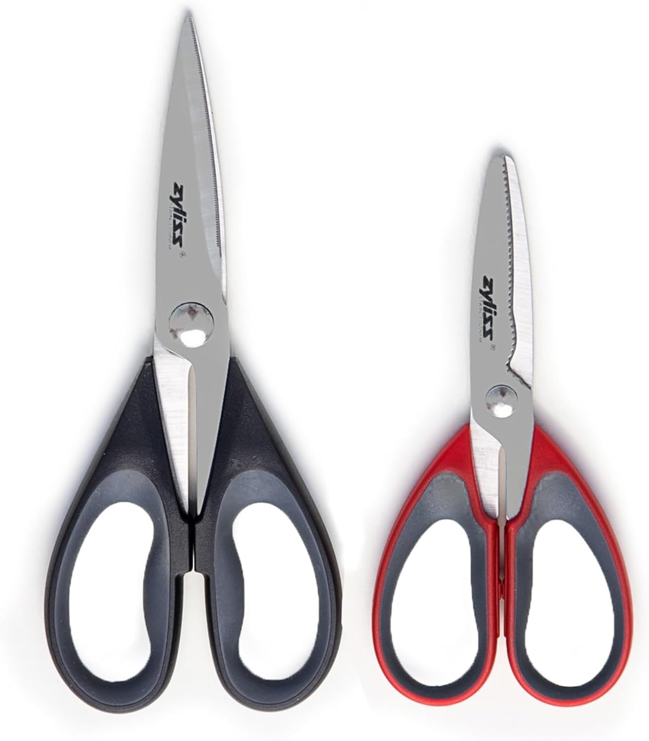 Household Scissors – Multi-Purpose Stainless Steel Kitchen & Home Shears with Built-in Box Cutter – Wheat Straw Handle, Dishwasher Safe, Everyday Cutting Tool, 5-Year Guarantee