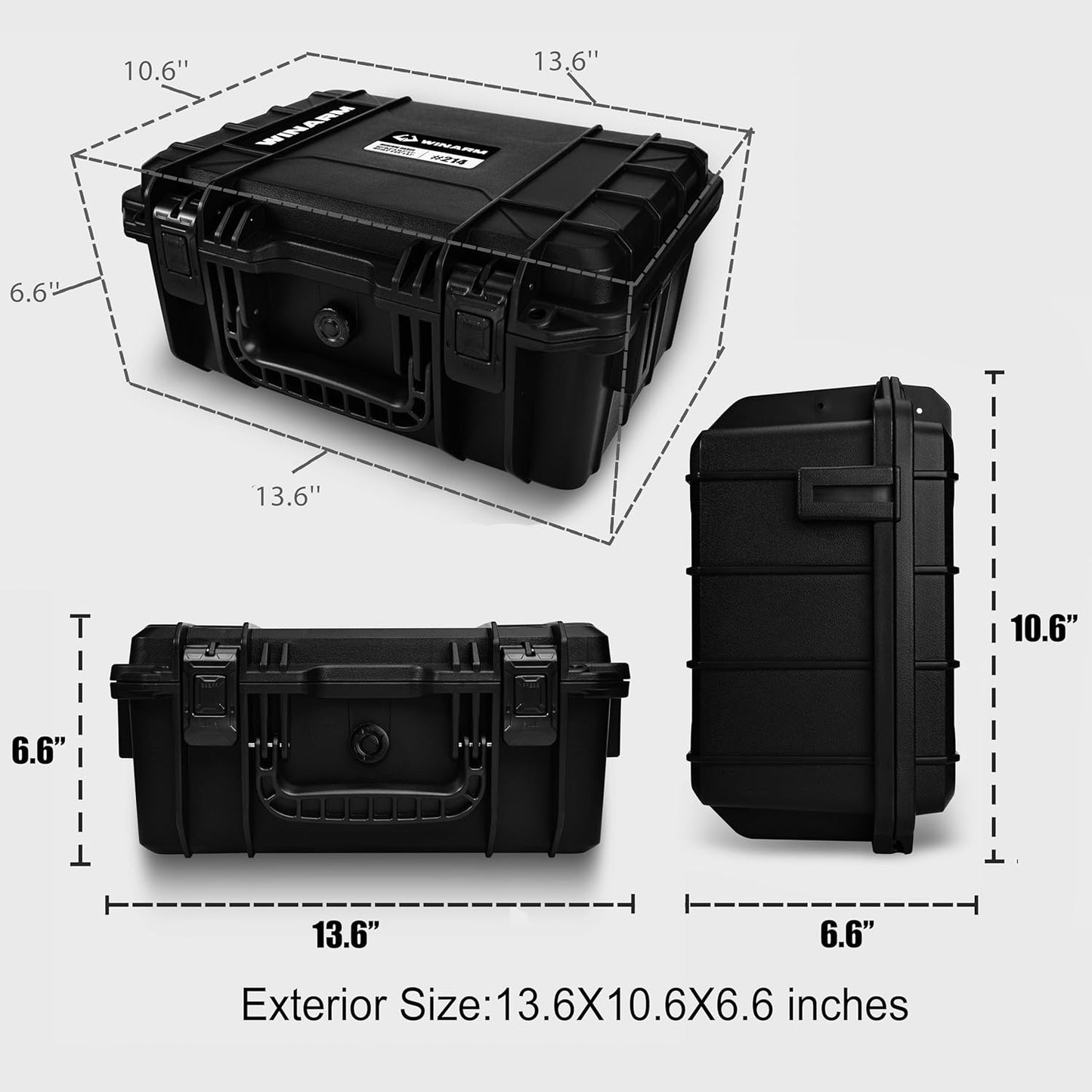24 Folding Knife Storage Hard Case,Pocket Knives Holder Organizer | Shockproof High Density Foam,Waterproof Lockable Protective Box for EDC Collectors,Portable Travel Carrying Case