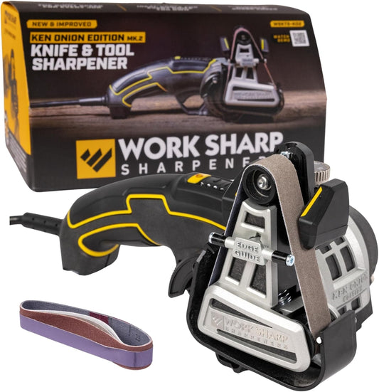 Ken Onion Knife Sharpener Tool - Adjustable Knife Sharpening System - For Knives, Scissors, Serrated Blades, & Tools