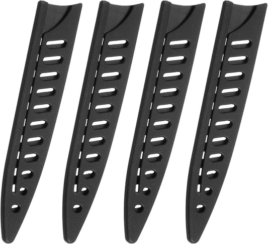 4Pcs Knife Cover Sleeves Blade Edge Guards for 5" Utility Knife Blade Edge Protector Cover Universal Knife Sheath for Kitchen, Black