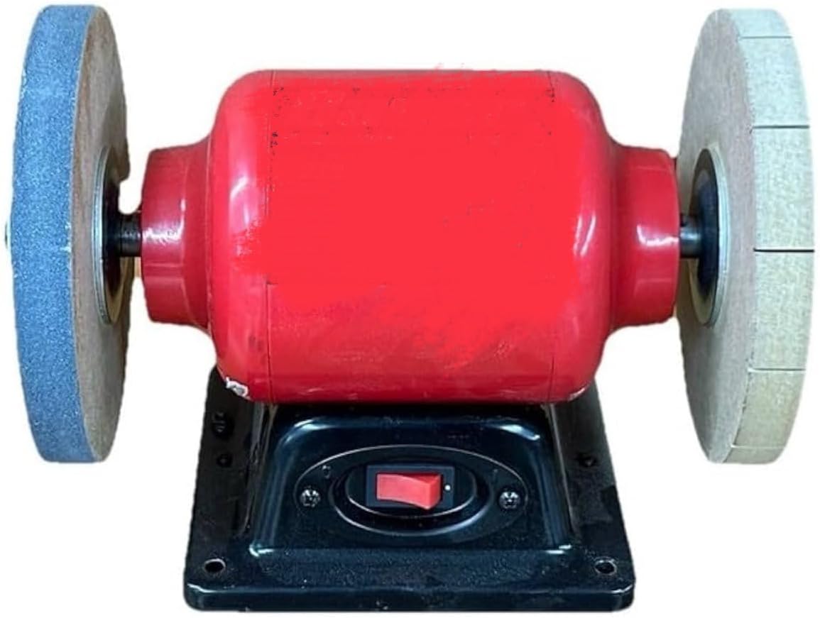 Keen Edge Professional Knife Sharpening Wheel System - Made in USA - Complete two Wheel System to fit most 6" and 8" Bench Grinders - Sharpening + Slotted Honing Wheels & Accessories Kit