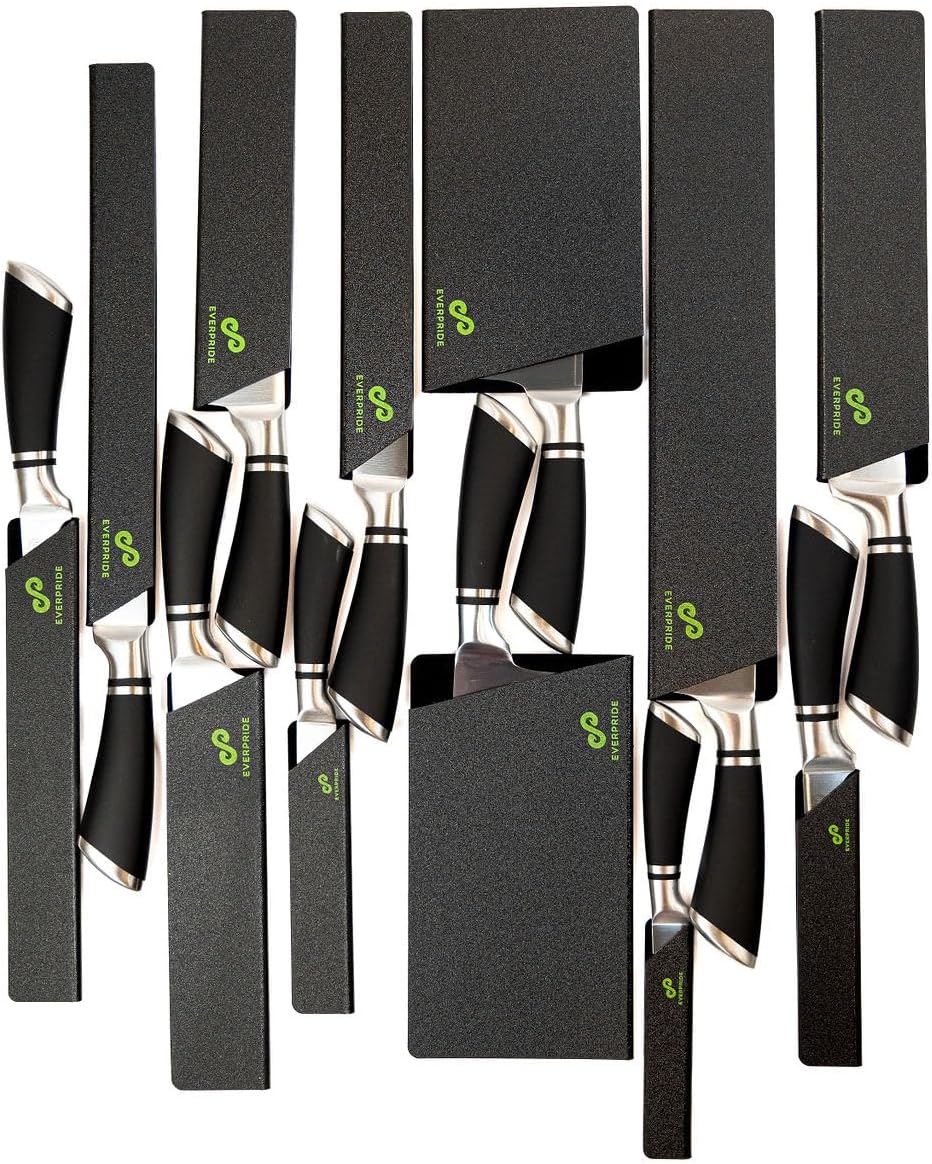 12-Piece Knife Guard Set, Universal Blade Cover Knife Sheaths for Chef and Kitchen Knives Durable Knife Edge Guards Include Multiple Sizes to Protect Your Full Set of Knives