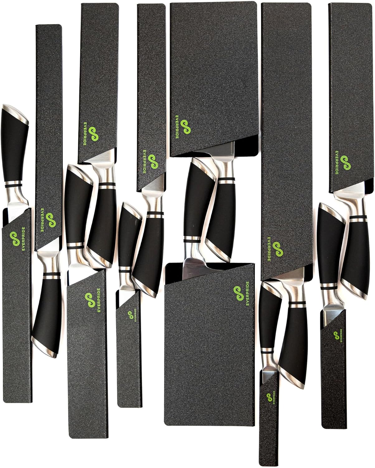 12-Piece Knife Guard Set, Universal Blade Cover Knife Sheaths for Chef and Kitchen Knives Durable Knife Edge Guards Include Multiple Sizes to Protect Your Full Set of Knives