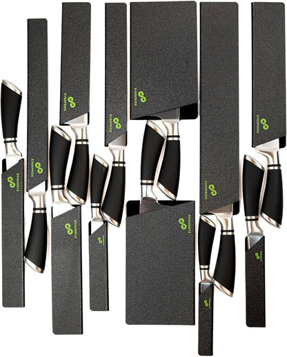 12-Piece Knife Guard Set, Universal Blade Cover Knife Sheaths for Chef and Kitchen Knives Durable Knife Edge Guards Include Multiple Sizes to Protect Your Full Set of Knives