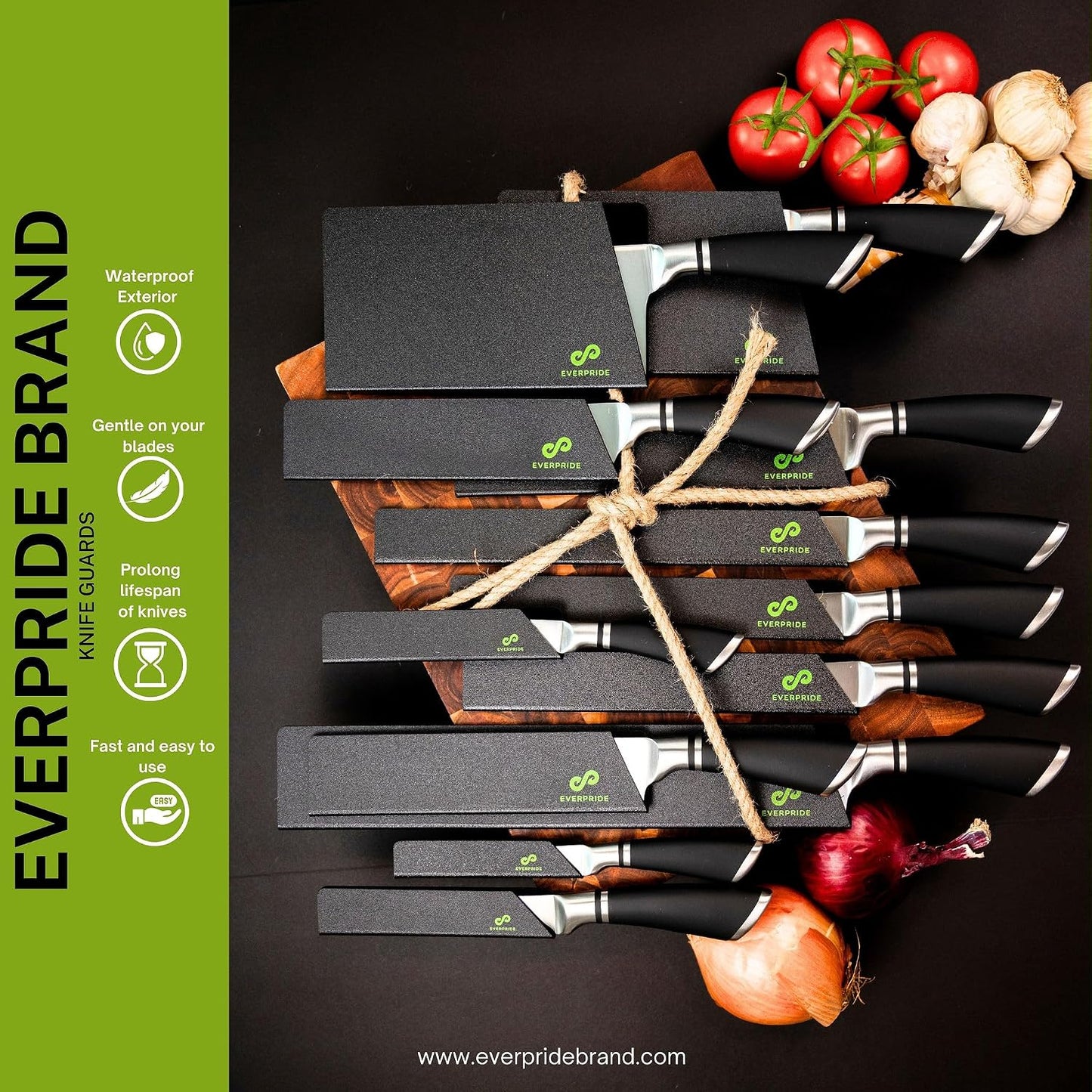 12-Piece Knife Guard Set, Universal Blade Cover Knife Sheaths for Chef and Kitchen Knives Durable Knife Edge Guards Include Multiple Sizes to Protect Your Full Set of Knives