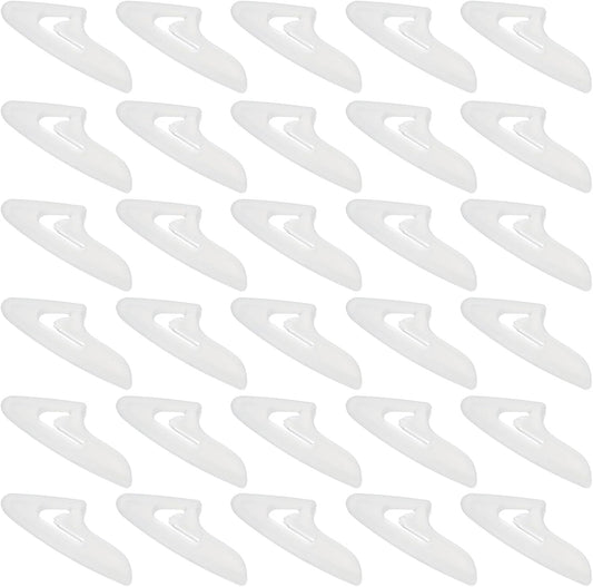 100Pcs Knife Tip Protector Cover, 0.43" x 1.14" Plastic Blade Tip Guards for Kitchen Knife Tip Protection Sleeves, White