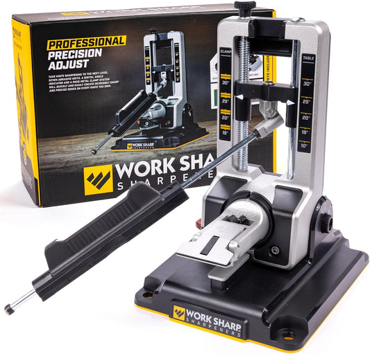 Professional Precision Adjust Knife Sharpener Kit - Complete Sharpening System for Kitchen, Pocket & Hunting Knives - Premium Angle-Guided Sharpening