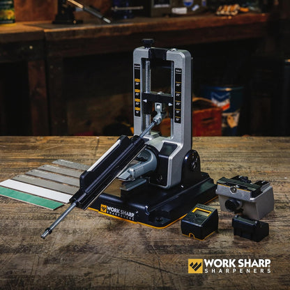 Professional Precision Adjust Knife Sharpener Kit - Complete Sharpening System for Kitchen, Pocket & Hunting Knives - Premium Angle-Guided Sharpening