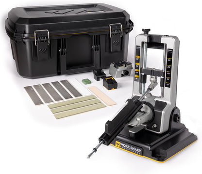 Professional Precision Adjust Knife Sharpener Kit - Complete Sharpening System for Kitchen, Pocket & Hunting Knives - Premium Angle-Guided Sharpening