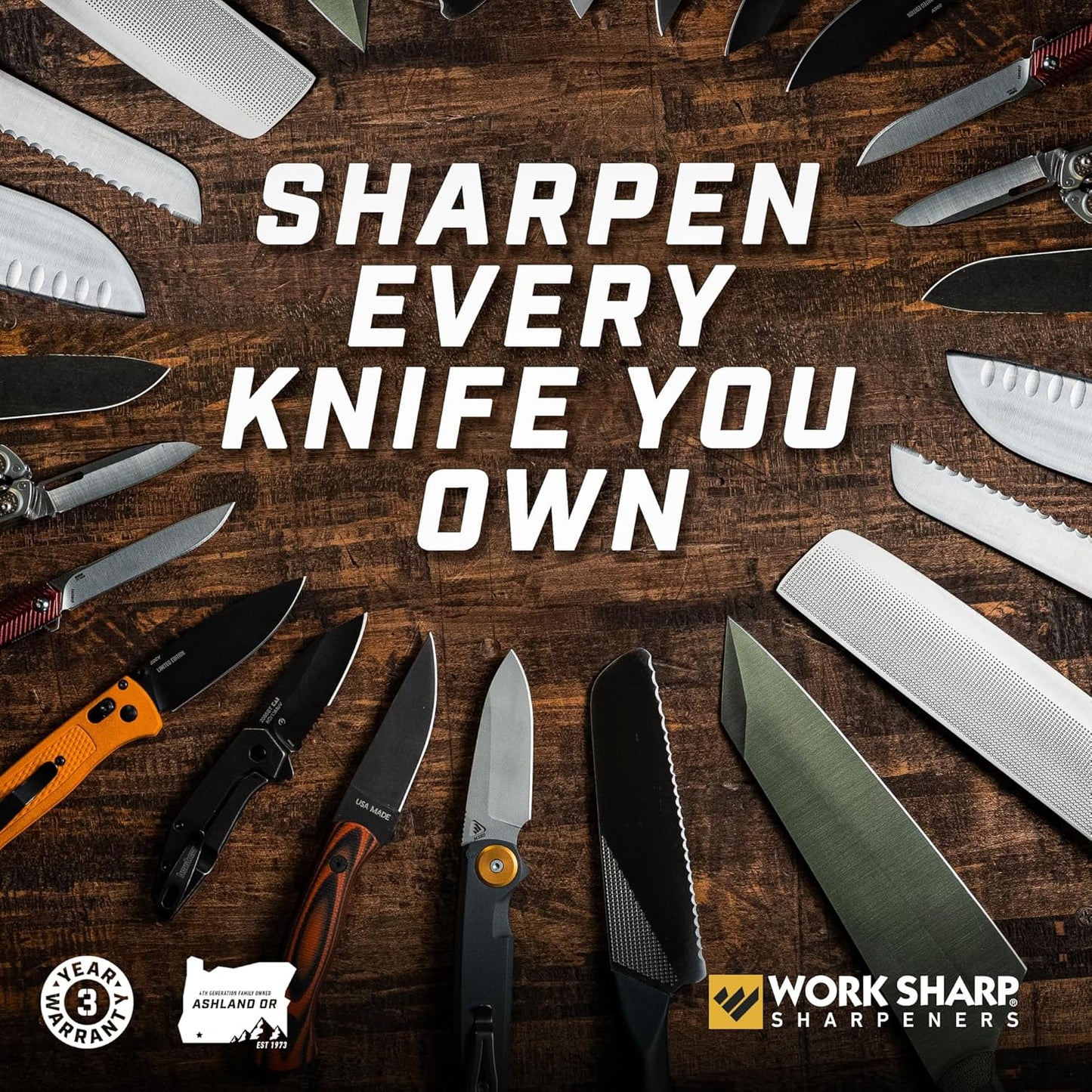 Professional Precision Adjust Knife Sharpener Kit - Complete Sharpening System for Kitchen, Pocket & Hunting Knives - Premium Angle-Guided Sharpening