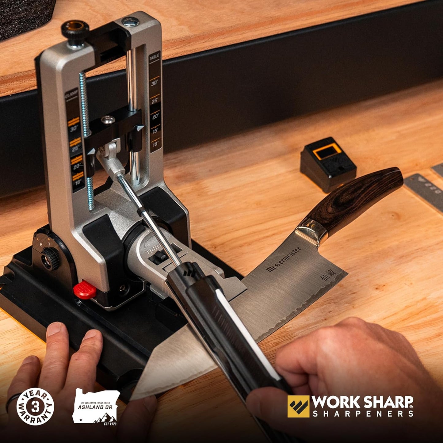 Professional Precision Adjust Knife Sharpener Kit - Complete Sharpening System for Kitchen, Pocket & Hunting Knives - Premium Angle-Guided Sharpening