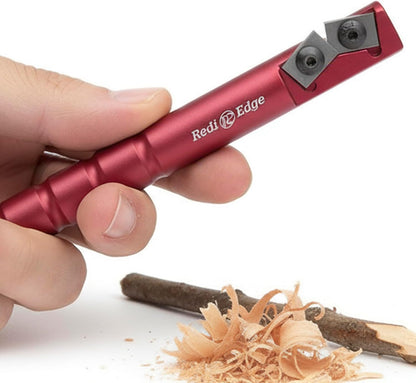 Portable Knife Sharpener - Pocket knife Sharpener with Duromite Sharpening Elements - Honing Rod with 20° Double Edge for Kitchen, Home & Hunting