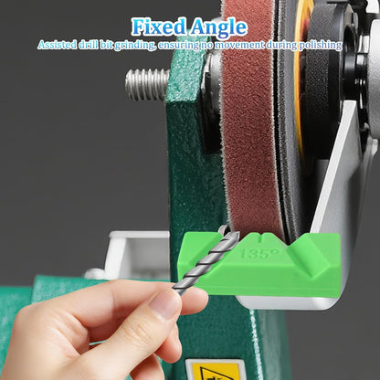 3PCS Drill Bit Sharpener Guide Jig, Chisel Sharpening Jig, Power Tool Accessory Jigs Containing 90°, 118° and 135° Angles, Suitable for Bench Grinders and Dulled Twist Drills
