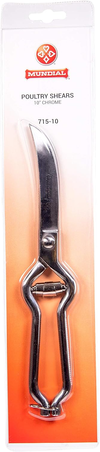 Chrome Finished Steel 10" Poultry Shears