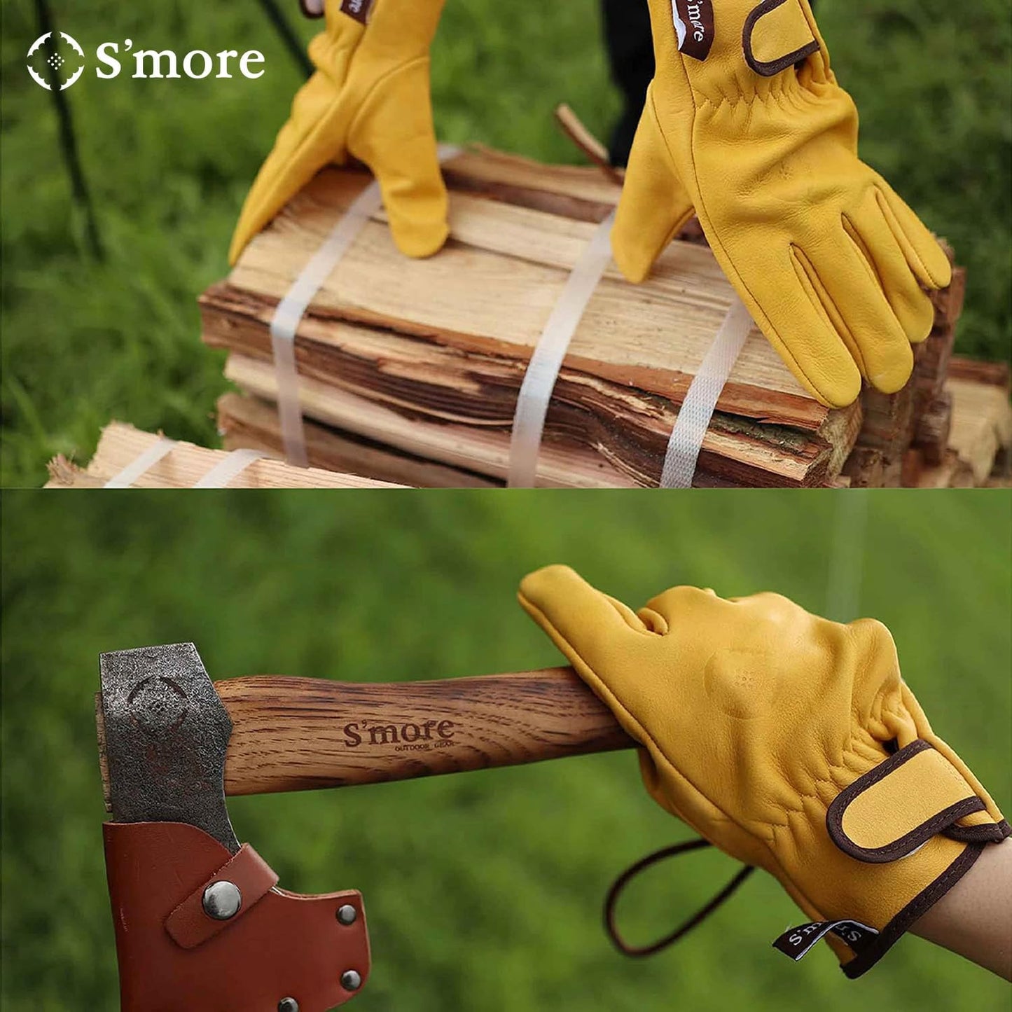 BBQ Gloves Heat Resistant Fireproof Outdoor Grilling Gloves Silicone Non-Slip Oven Gloves Long Kitchen Gloves for Barbecue, Cooking, Baking, Cutting (Black)