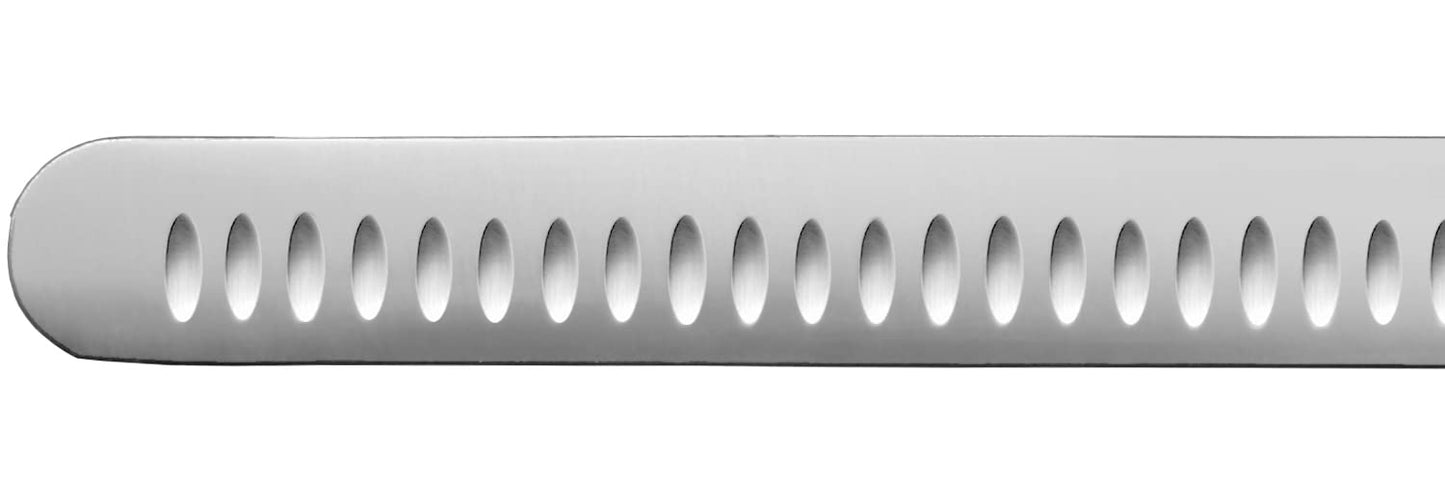38469, iCut-FORGE® 10" Duo-Edge Slicer, Forged Stainless Steel Blade, Precision Chef’s Slicer for Roasts and Hams, Comfortable Black POM Handle, Commercial-Grade, NSF Certified