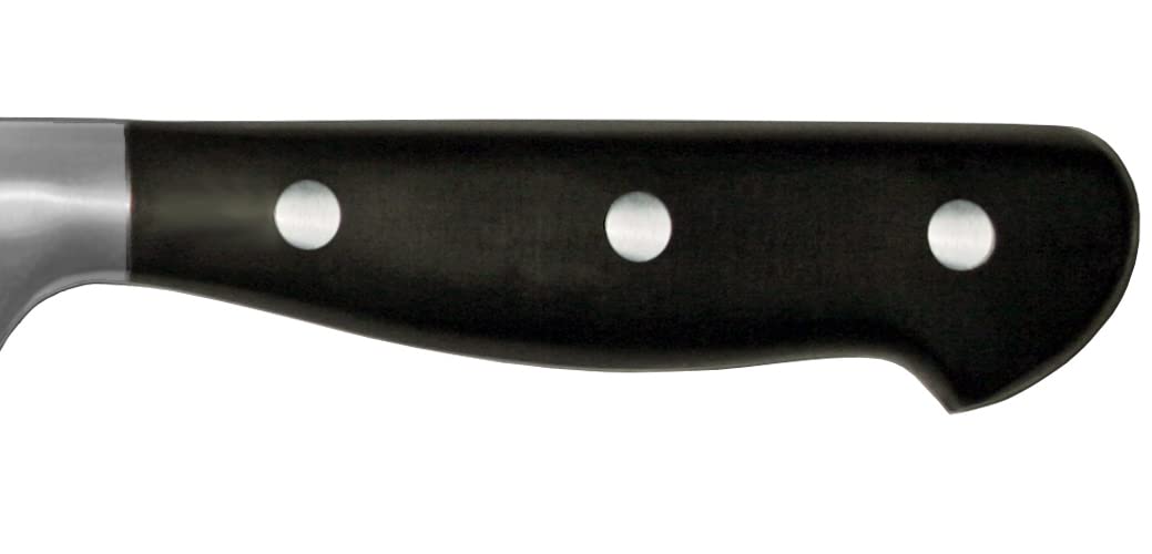 38469, iCut-FORGE® 10" Duo-Edge Slicer, Forged Stainless Steel Blade, Precision Chef’s Slicer for Roasts and Hams, Comfortable Black POM Handle, Commercial-Grade, NSF Certified