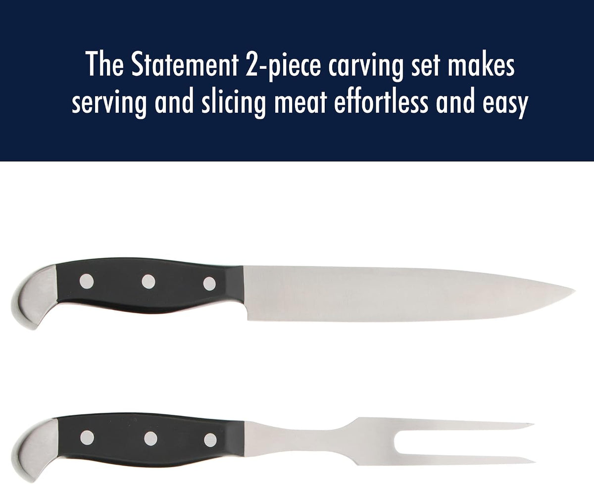 Statement Razor-Sharp 2-pc Carving Set, German Engineered Informed by 100+ Years of Mastery