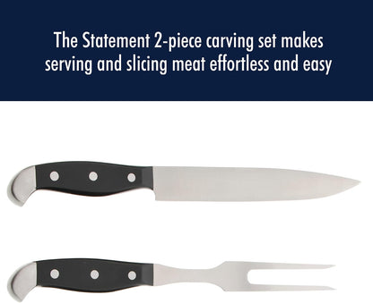 Statement Razor-Sharp 2-pc Carving Set, German Engineered Informed by 100+ Years of Mastery