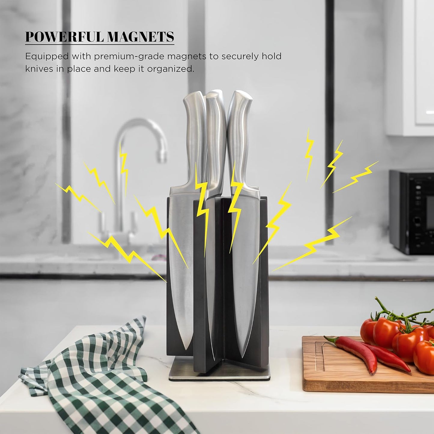 Rotating Magnetic Knife Block