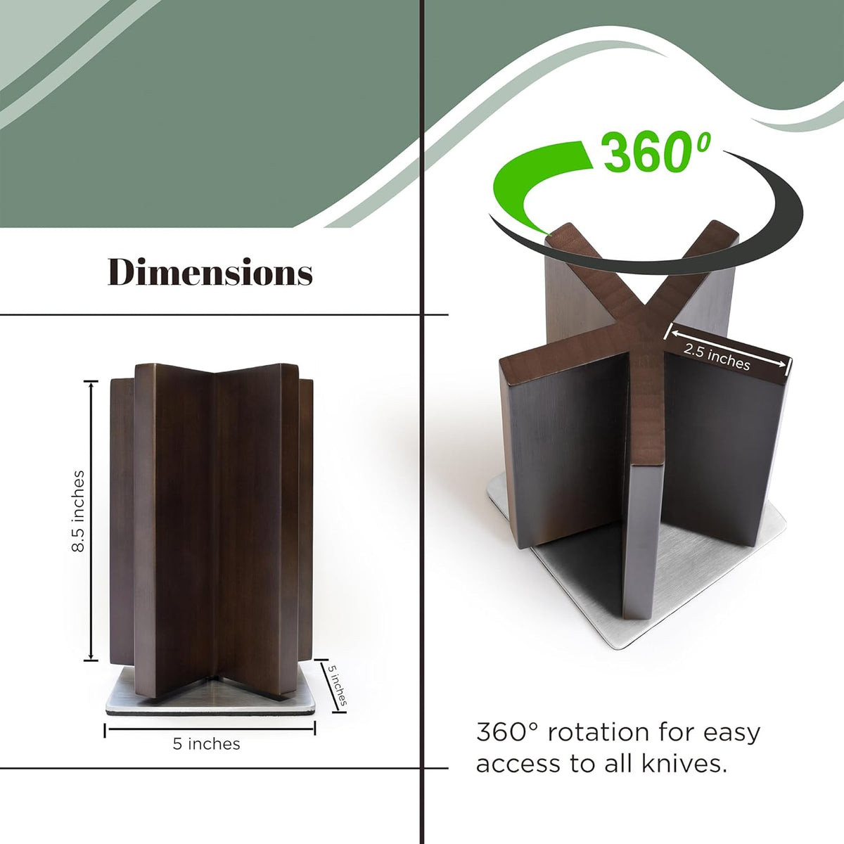 Rotating Magnetic Knife Block