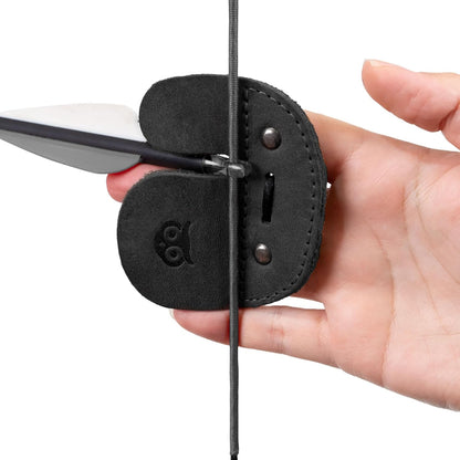 Archery Finger Tab, Protect Guard for Recurve Bows, Finger Protector, Shooting Practice Gear Sports & Outdoors, Full Grain Leather, Handmade