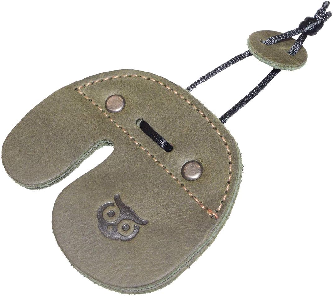 Archery Finger Tab, Protect Guard for Recurve Bows, Finger Protector, Shooting Practice Gear Sports & Outdoors, Full Grain Leather, Handmade