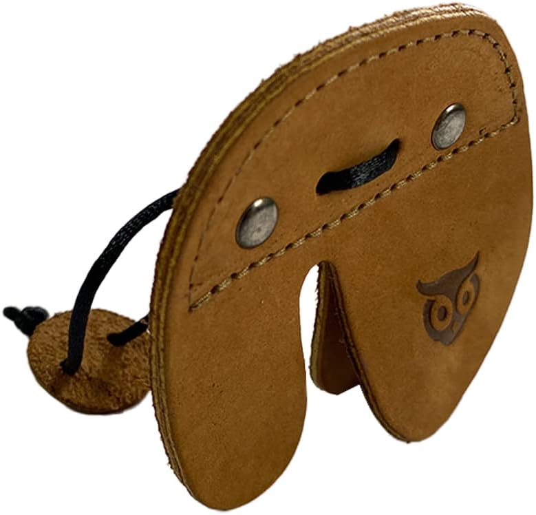 Archery Finger Tab, Protect Guard for Recurve Bows, Finger Protector, Shooting Practice Gear Sports & Outdoors, Full Grain Leather, Handmade
