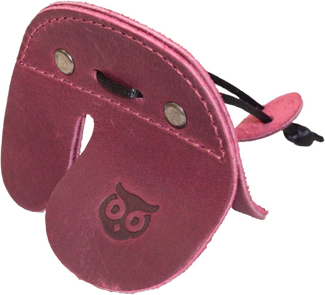 Archery Finger Tab, Protect Guard for Recurve Bows, Finger Protector, Shooting Practice Gear Sports & Outdoors, Full Grain Leather, Handmade