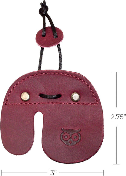 Archery Finger Tab, Protect Guard for Recurve Bows, Finger Protector, Shooting Practice Gear Sports & Outdoors, Full Grain Leather, Handmade